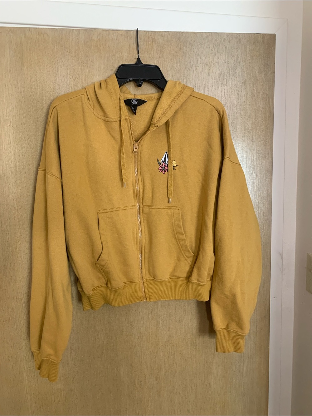 Volcom Mustard Zip-Up Hoodie Sweater - Men's